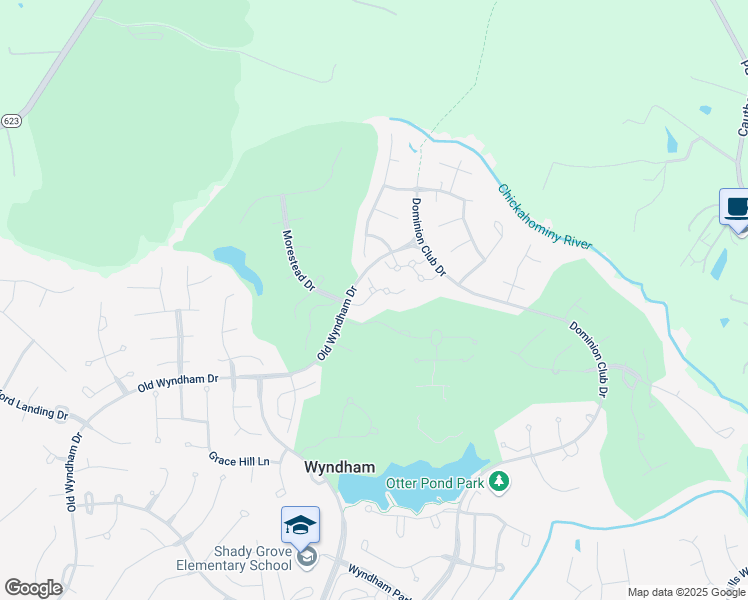 map of restaurants, bars, coffee shops, grocery stores, and more near 6125 Kelston Green Drive in Glen Allen