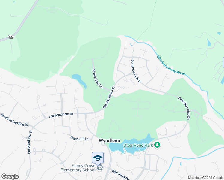 map of restaurants, bars, coffee shops, grocery stores, and more near 6100 Kelston Green Drive in Glen Allen
