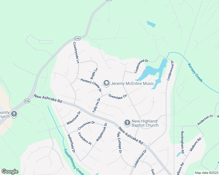 map of restaurants, bars, coffee shops, grocery stores, and more near 11097 Tally Ho Drive in Mechanicsville