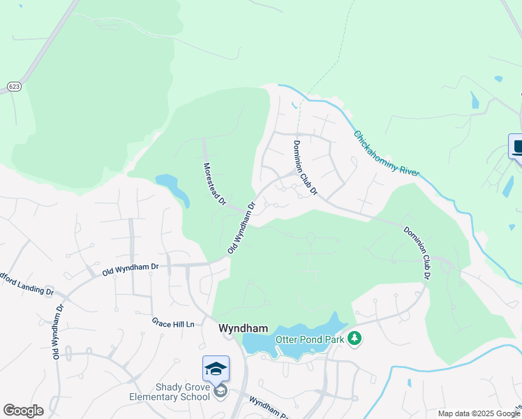 map of restaurants, bars, coffee shops, grocery stores, and more near 6125 Kelston Green Drive in Glen Allen