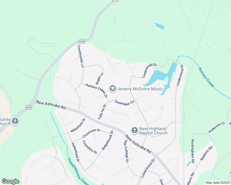 map of restaurants, bars, coffee shops, grocery stores, and more near 11097 Tally Ho Drive in Mechanicsville