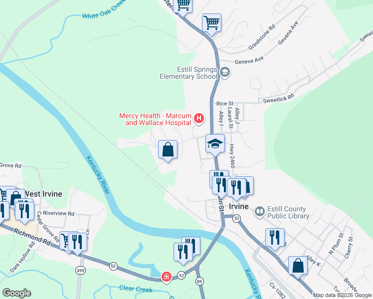 map of restaurants, bars, coffee shops, grocery stores, and more near 421 Riddell Court in Irvine