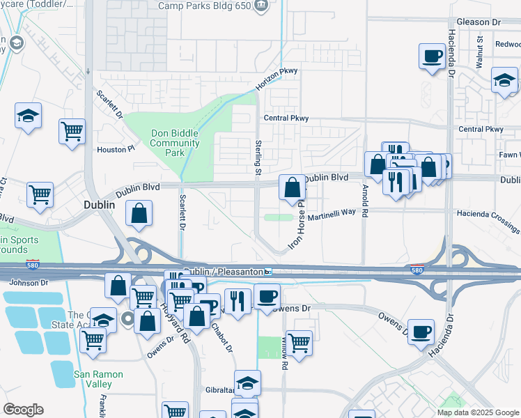 map of restaurants, bars, coffee shops, grocery stores, and more near 152 Campbell Green in Dublin