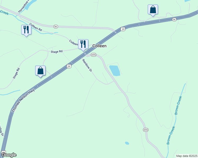 map of restaurants, bars, coffee shops, grocery stores, and more near 1-199 Oakwood Dr in Arrington