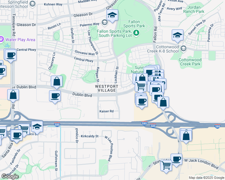 map of restaurants, bars, coffee shops, grocery stores, and more near 4063 Kinsale Street in Dublin