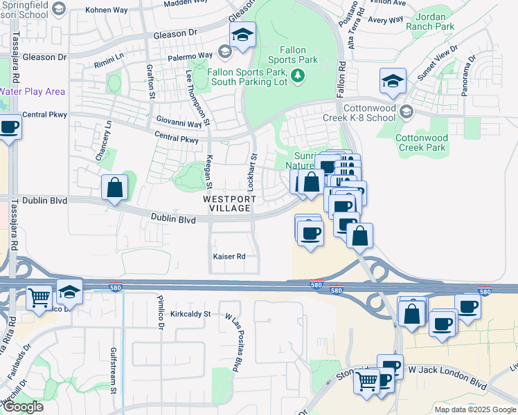 map of restaurants, bars, coffee shops, grocery stores, and more near in Dublin