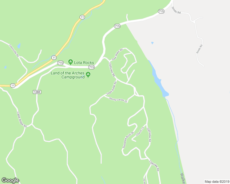 map of restaurants, bars, coffee shops, grocery stores, and more near 99 Eagle Ridge Road in Campton