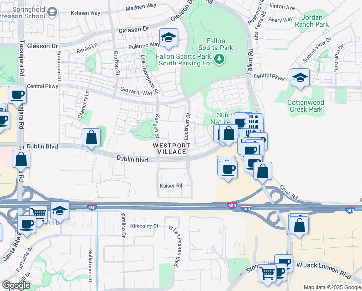 map of restaurants, bars, coffee shops, grocery stores, and more near 4063 Kinsale Street in Dublin