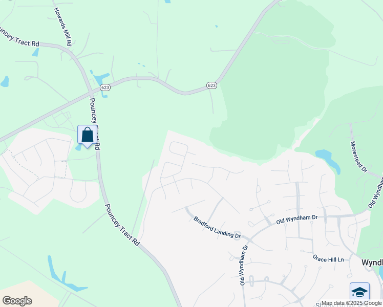 map of restaurants, bars, coffee shops, grocery stores, and more near 6760 Aidan Court in Glen Allen