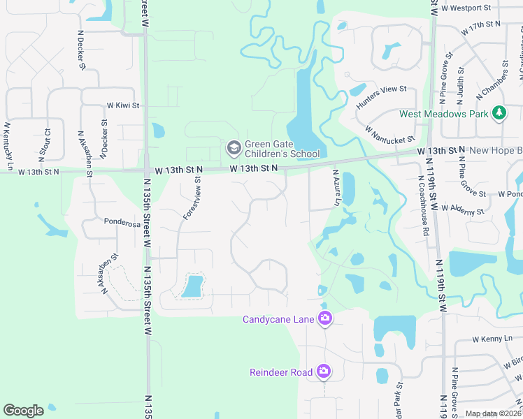 map of restaurants, bars, coffee shops, grocery stores, and more near 1240-1242 Hickory Creek Street in Wichita