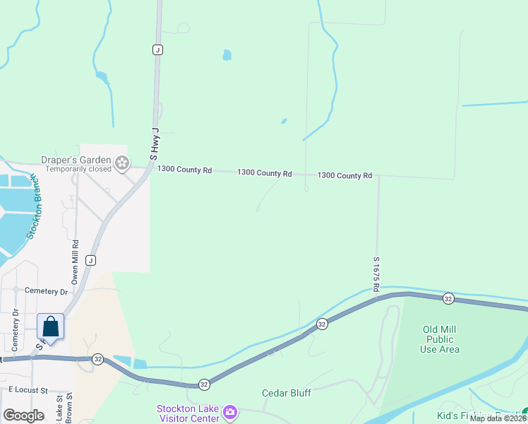 map of restaurants, bars, coffee shops, grocery stores, and more near 16460 1300 County Road in Stockton