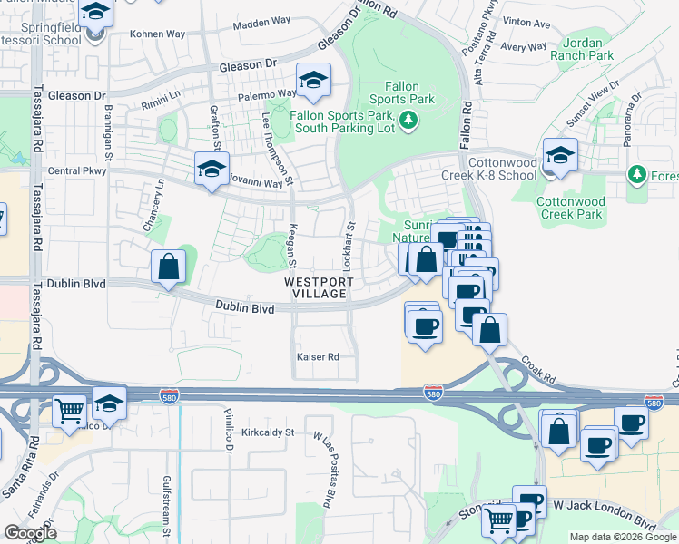 map of restaurants, bars, coffee shops, grocery stores, and more near in Dublin