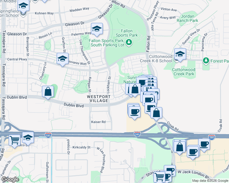 map of restaurants, bars, coffee shops, grocery stores, and more near in Dublin