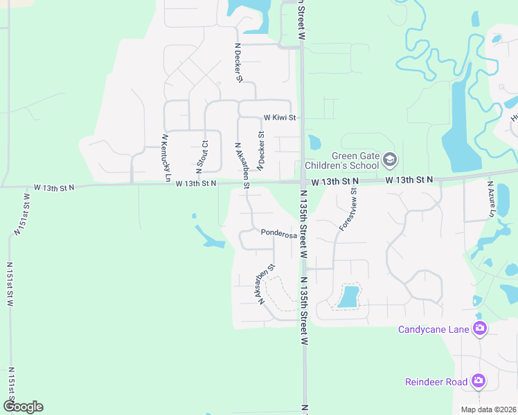 map of restaurants, bars, coffee shops, grocery stores, and more near 1350 North Aksarben Court in Wichita
