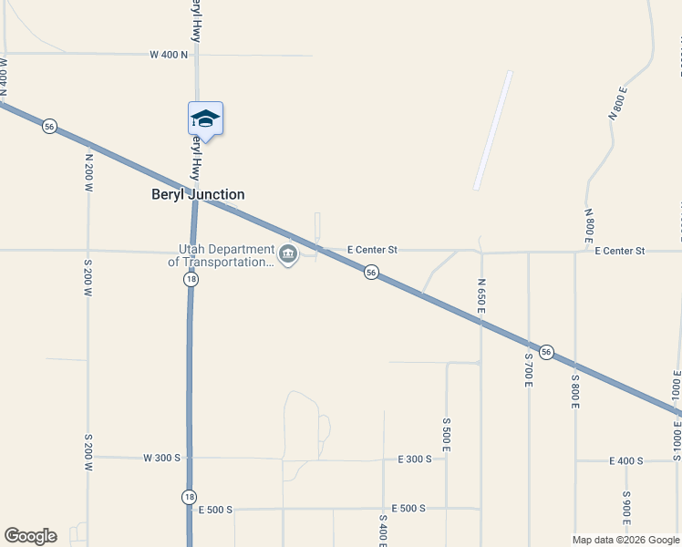 map of restaurants, bars, coffee shops, grocery stores, and more near 4-565 Highway 56 in Beryl