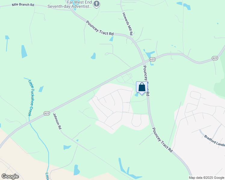 map of restaurants, bars, coffee shops, grocery stores, and more near 7223 Shenfield Avenue in Glen Allen