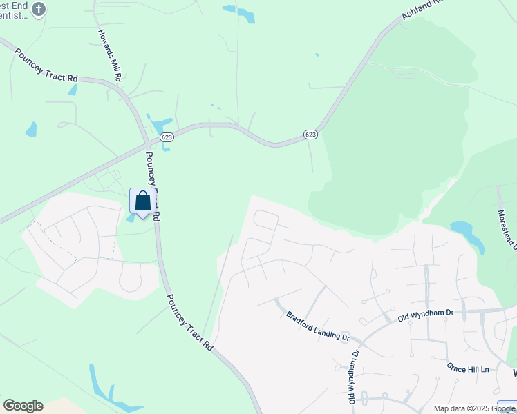map of restaurants, bars, coffee shops, grocery stores, and more near 12491 Donahue Road in Glen Allen