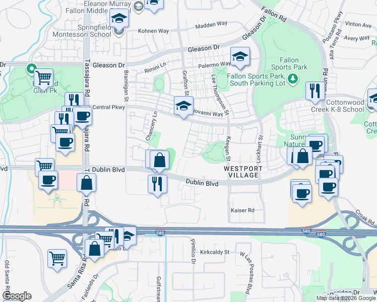 map of restaurants, bars, coffee shops, grocery stores, and more near 4234 Fitzwilliam Street in Dublin