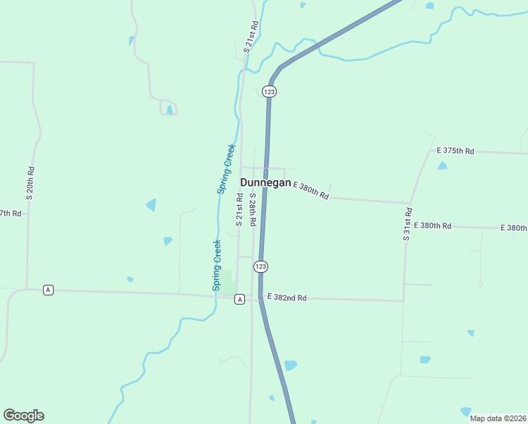 map of restaurants, bars, coffee shops, grocery stores, and more near Missouri 123 in Dunnegan