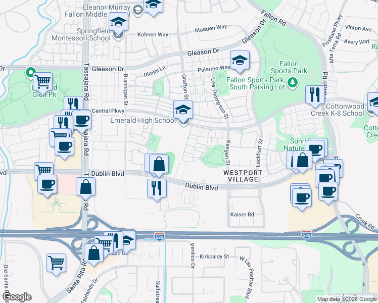 map of restaurants, bars, coffee shops, grocery stores, and more near 4278 Fitzwilliam Street in Dublin