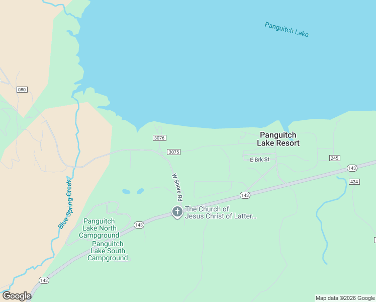map of restaurants, bars, coffee shops, grocery stores, and more near 460 Lakeshore Lane in Panguitch