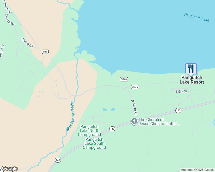 map of restaurants, bars, coffee shops, grocery stores, and more near 835 Blue Bird Hill Road in Panguitch