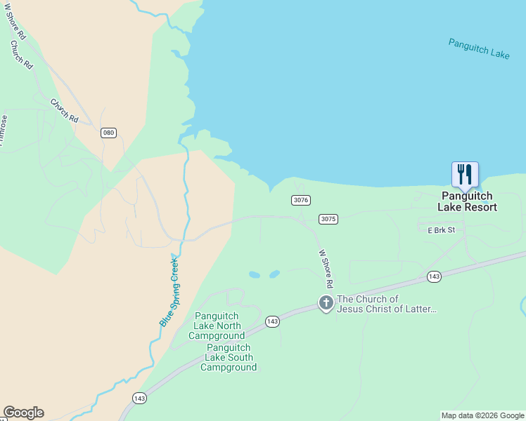 map of restaurants, bars, coffee shops, grocery stores, and more near 835-899 Blue Bird Hill Road in Panguitch