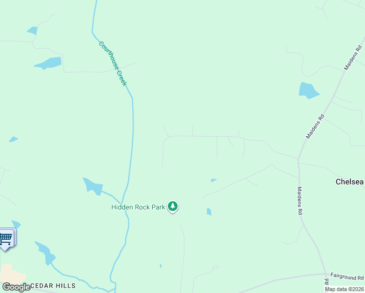 map of restaurants, bars, coffee shops, grocery stores, and more near 2569 Log Cabin Road in Maidens