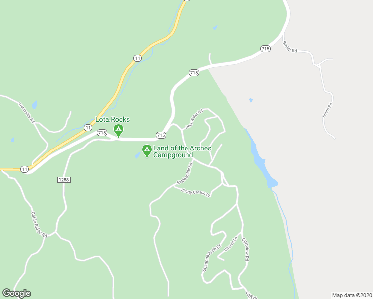 map of restaurants, bars, coffee shops, grocery stores, and more near Cliffview Road in Campton