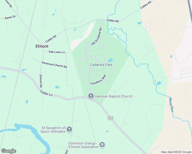 map of restaurants, bars, coffee shops, grocery stores, and more near 11481 New Town Court in Glen Allen