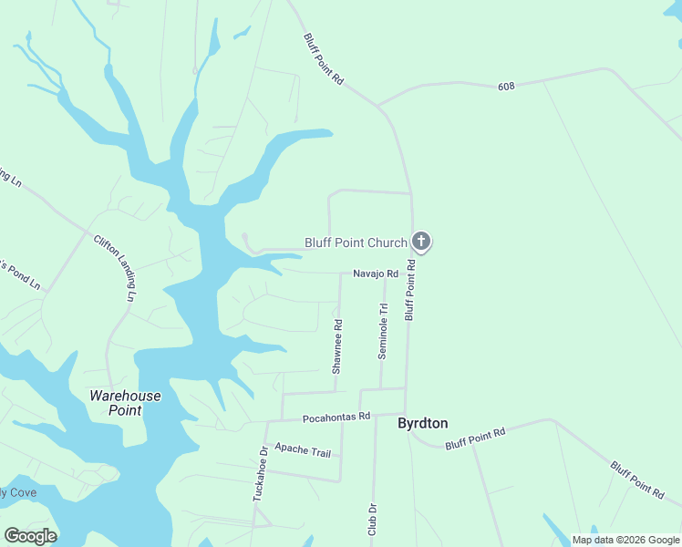 map of restaurants, bars, coffee shops, grocery stores, and more near Navajo Road in Kilmarnock