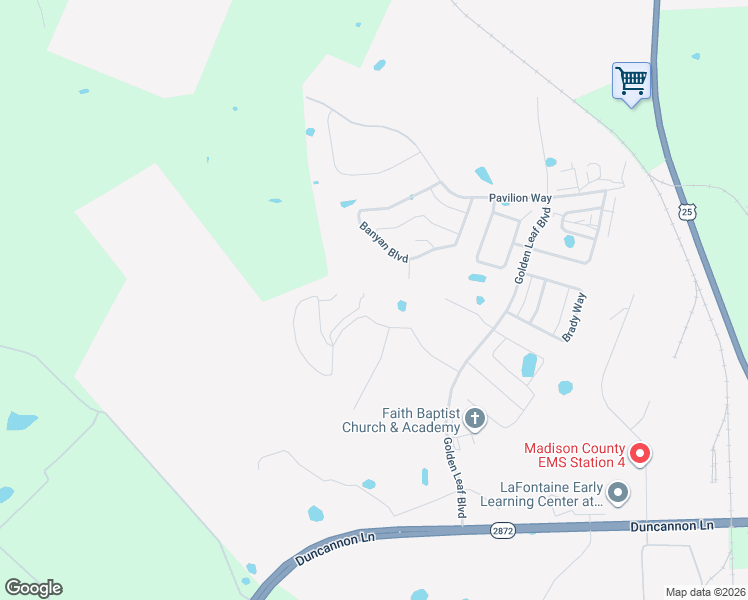 map of restaurants, bars, coffee shops, grocery stores, and more near 184 Banyan Boulevard in Richmond