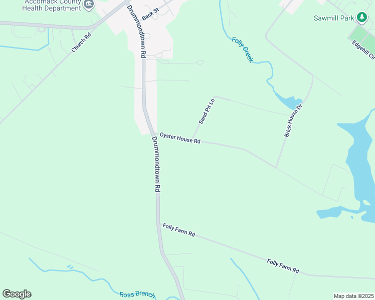 map of restaurants, bars, coffee shops, grocery stores, and more near 23410 Oyster House Road in Accomac