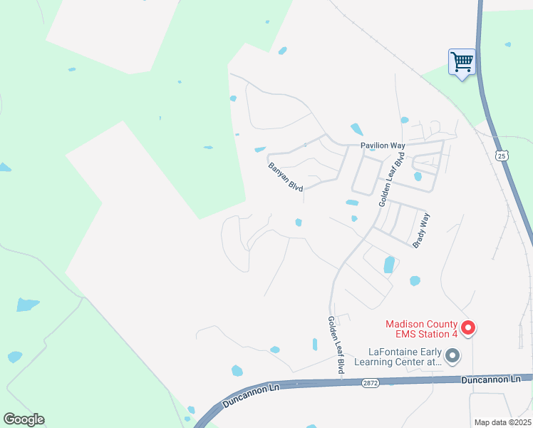 map of restaurants, bars, coffee shops, grocery stores, and more near 184 Banyan Boulevard in Richmond