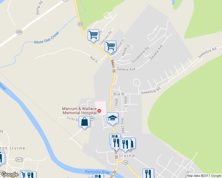 map of restaurants, bars, coffee shops, grocery stores, and more near 307 Main Street in Irvine