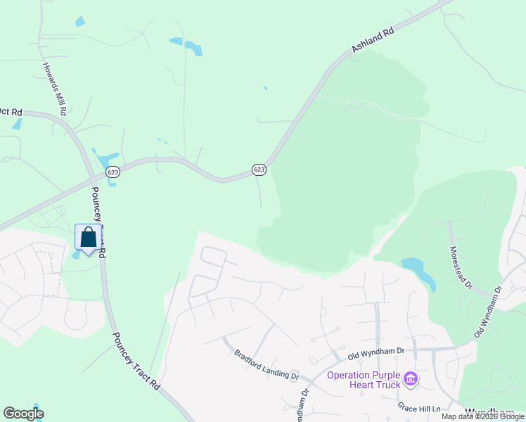 map of restaurants, bars, coffee shops, grocery stores, and more near 15299 Ashland Road in Rockville