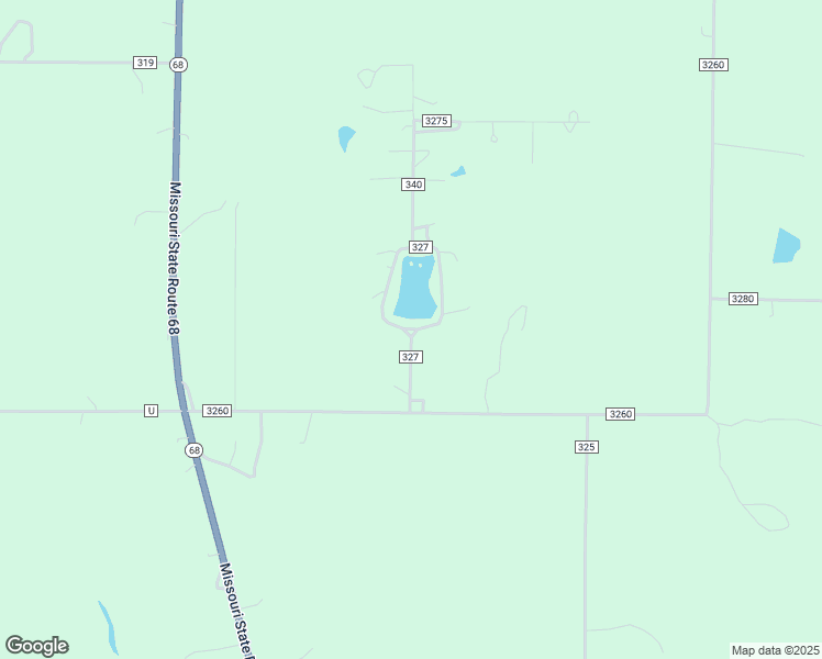 map of restaurants, bars, coffee shops, grocery stores, and more near County Road 327 in Dent County
