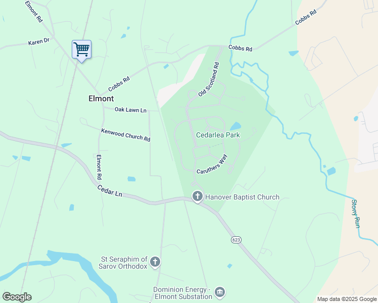 map of restaurants, bars, coffee shops, grocery stores, and more near 11498 New Town Court in Glen Allen