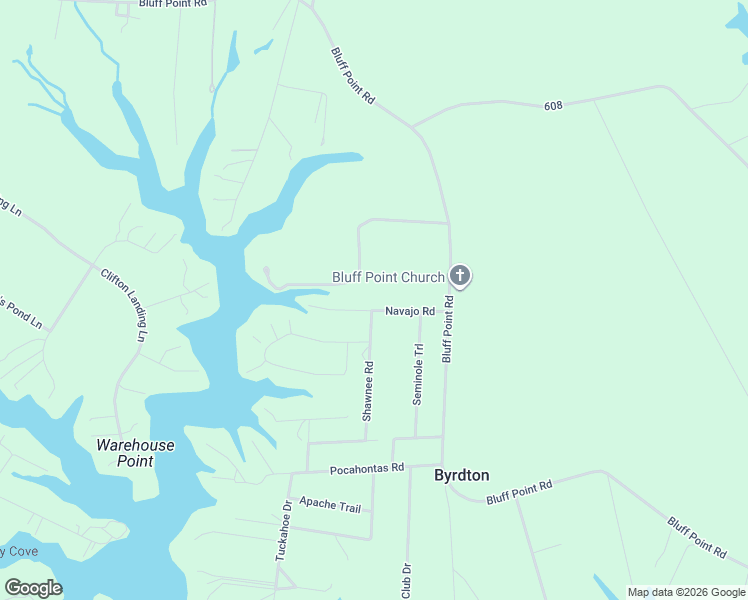 map of restaurants, bars, coffee shops, grocery stores, and more near 220 Navajo Road in Kilmarnock