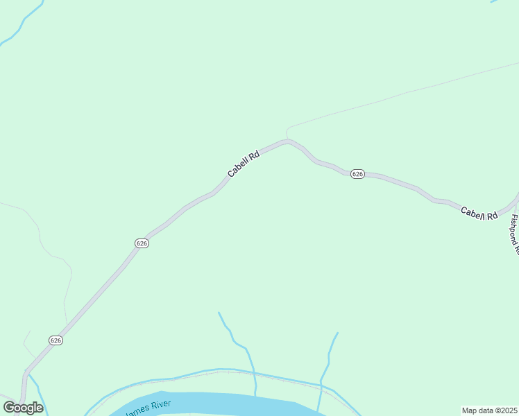 map of restaurants, bars, coffee shops, grocery stores, and more near 4914 Cabell Road in Wingina