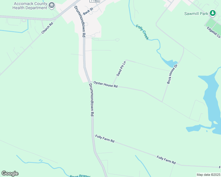 map of restaurants, bars, coffee shops, grocery stores, and more near 23410 Oyster House Road in Accomac