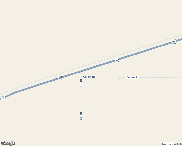 map of restaurants, bars, coffee shops, grocery stores, and more near 10512-10532 Outlaw Road in Dodge City