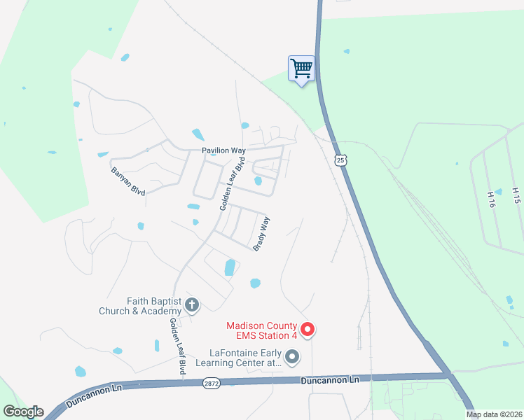 map of restaurants, bars, coffee shops, grocery stores, and more near 7041 7043 Brady Way in Richmond