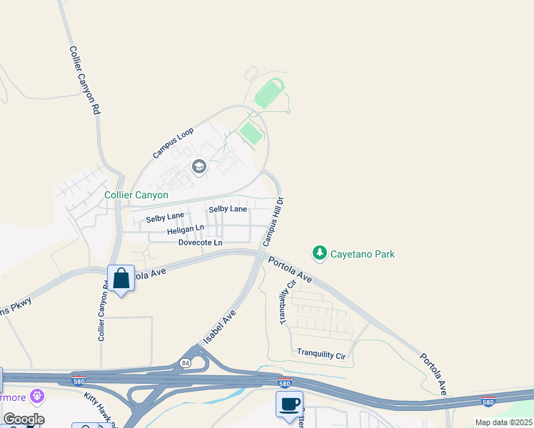 map of restaurants, bars, coffee shops, grocery stores, and more near in Livermore