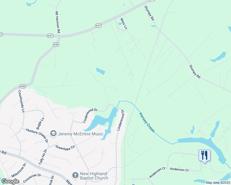 map of restaurants, bars, coffee shops, grocery stores, and more near 11190 Open Meadows Lane in Mechanicsville