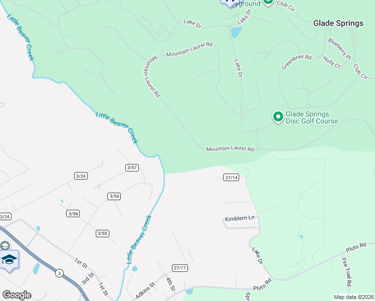 map of restaurants, bars, coffee shops, grocery stores, and more near 222 Mountain Laurel Road in Daniels