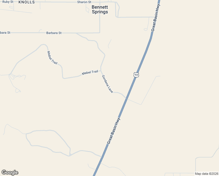 map of restaurants, bars, coffee shops, grocery stores, and more near Gordena Lane in Caliente