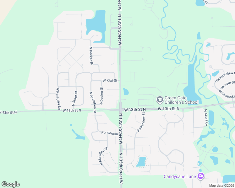 map of restaurants, bars, coffee shops, grocery stores, and more near 13622 Hunters View Street in Wichita
