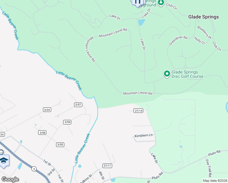 map of restaurants, bars, coffee shops, grocery stores, and more near 217-221 Mountain Laurel Road in Daniels