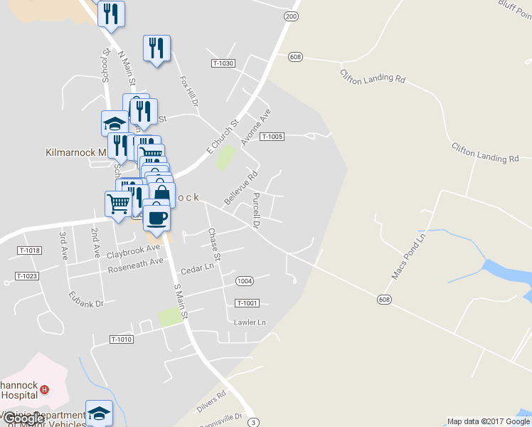 map of restaurants, bars, coffee shops, grocery stores, and more near 7 Norwood Street in Kilmarnock